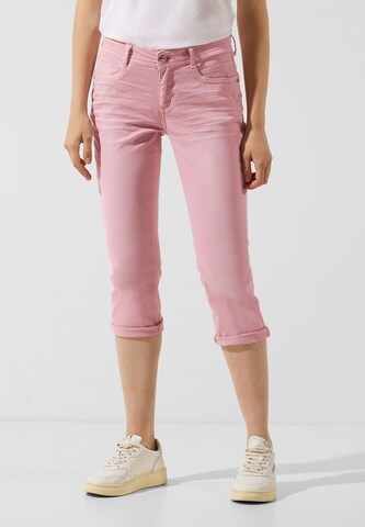 STREET ONE Skinny Jeans in Pink: front