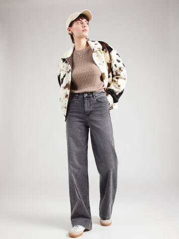 NÜMPH Wide leg Jeans 'NUPARIS' in Black