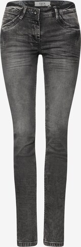 CECIL Slimfit Jeans 'Scarlett' in Grijs: voorkant