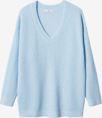 MANGO Sweater 'Lips' in Blue: front