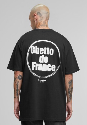 Mister Tee Majica 'Ghetto de France' | črna barva: sprednja stran