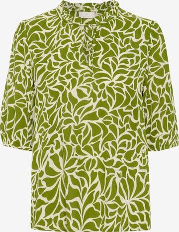Camicia da donna 'Fleur' di Kaffe in verde: frontale
