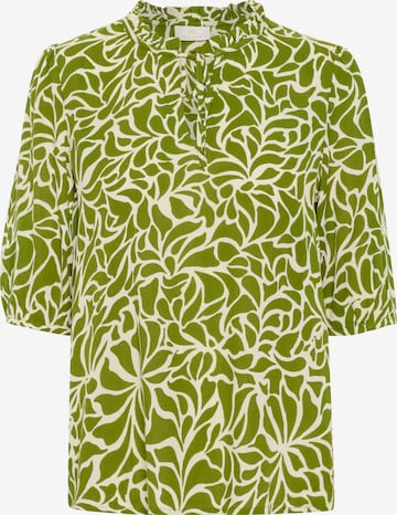 Kaffe - Blusa 'Fleur' em verde: frente