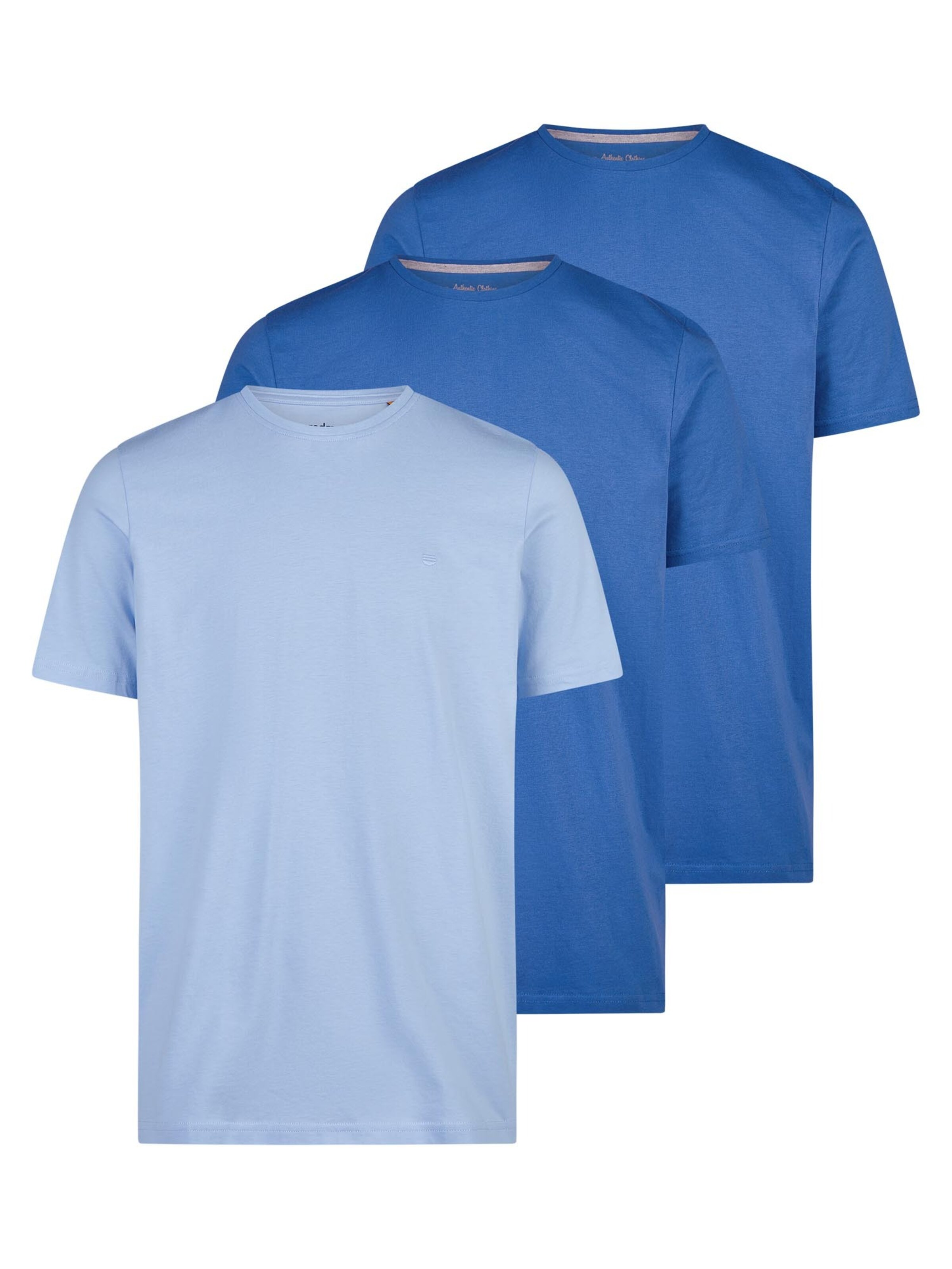 redmond Shirt 'Basic'‌ in Blau: Vorderseite