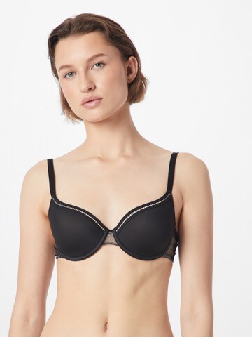 PASSIONATA T-shirt Bra in Black: front