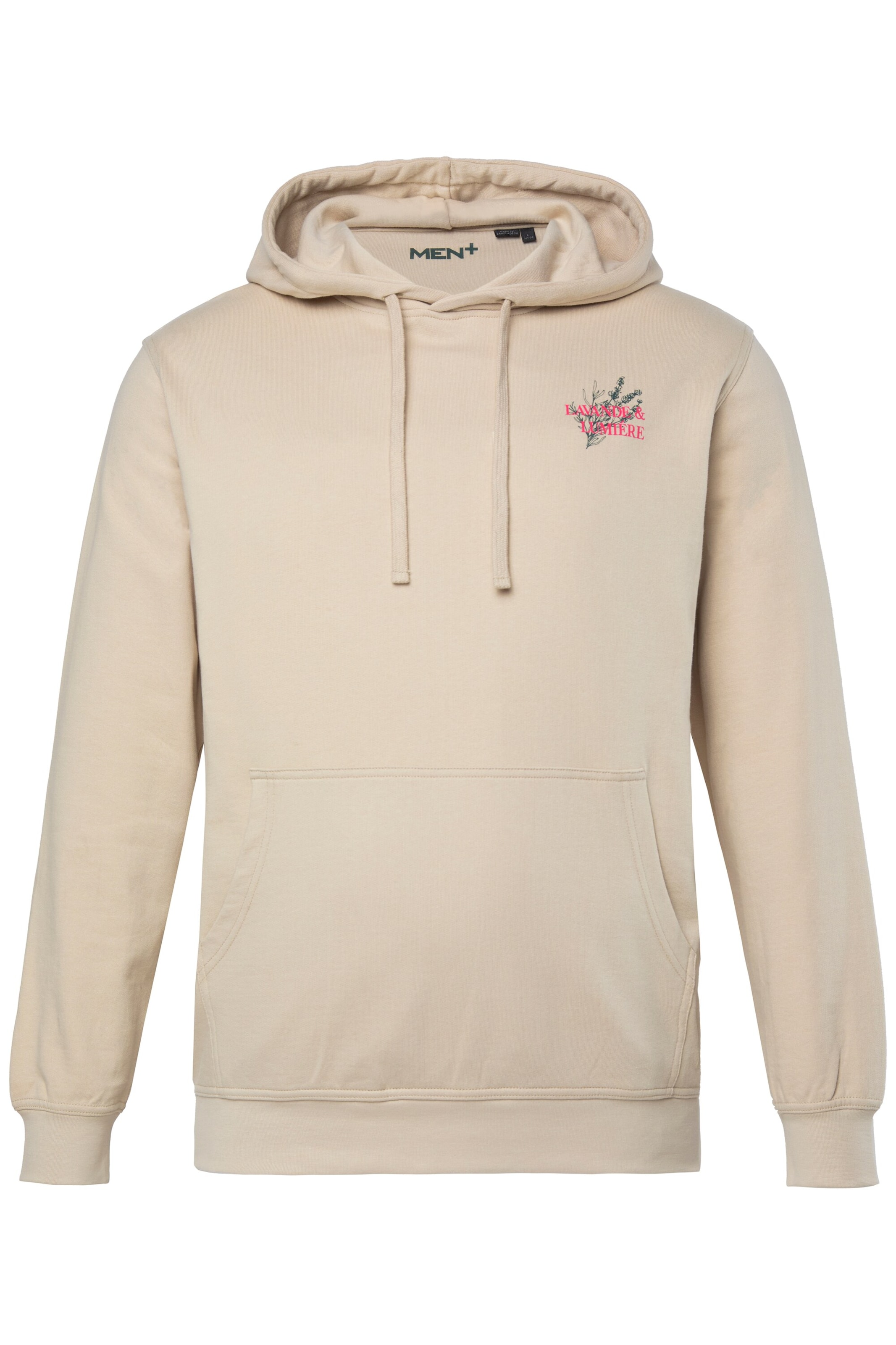Men Plus Sweatshirt in Beige: Vorderseite