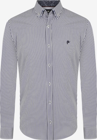 DENIM CULTURE Regular fit Button Up Shirt 'Trevor' in Blue: front