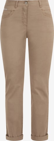 Recover Pants Slimfit Broek 'Colette' in Bruin: voorkant