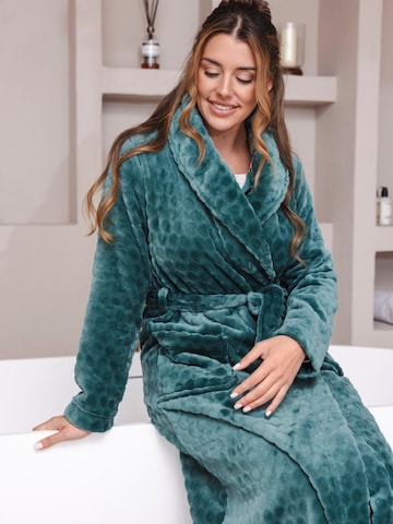 Robe de chambre 'Nordic' Pastunette en vert