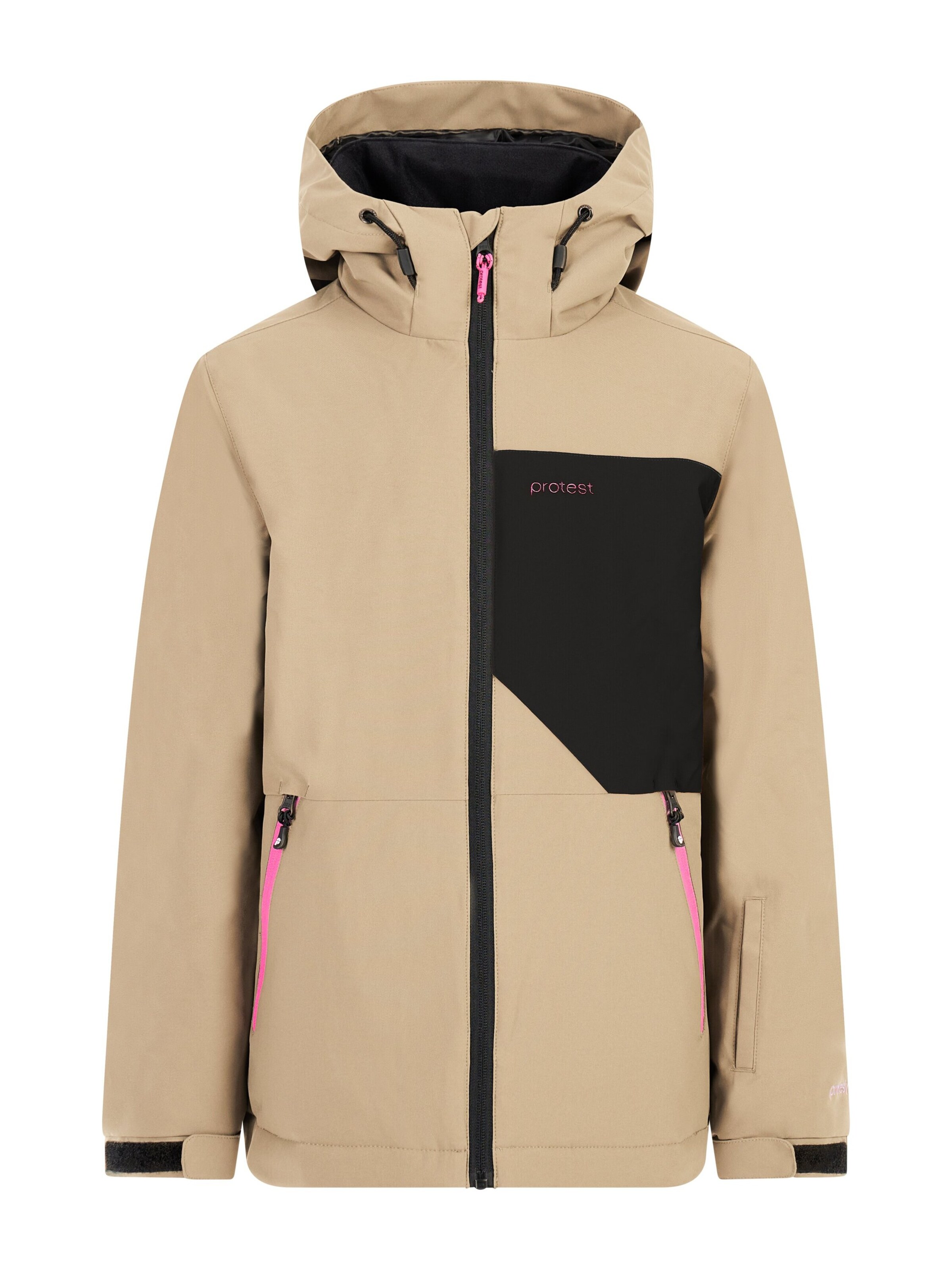 PROTEST Sports jacket 'PRTNoortje JR' in Brown: front