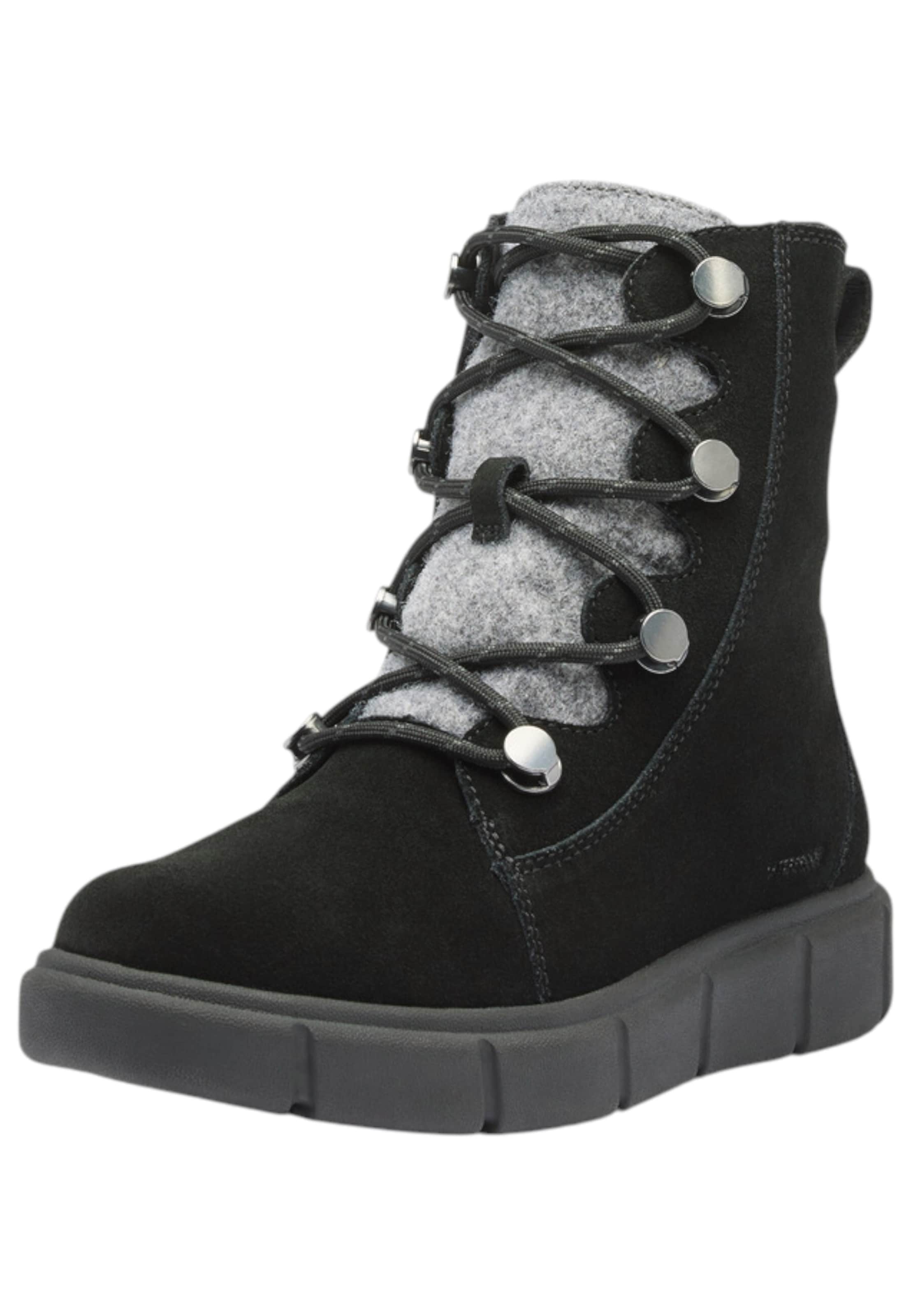 Bottines à lacets 'Explorer III Joan' SOREL en noir : devant