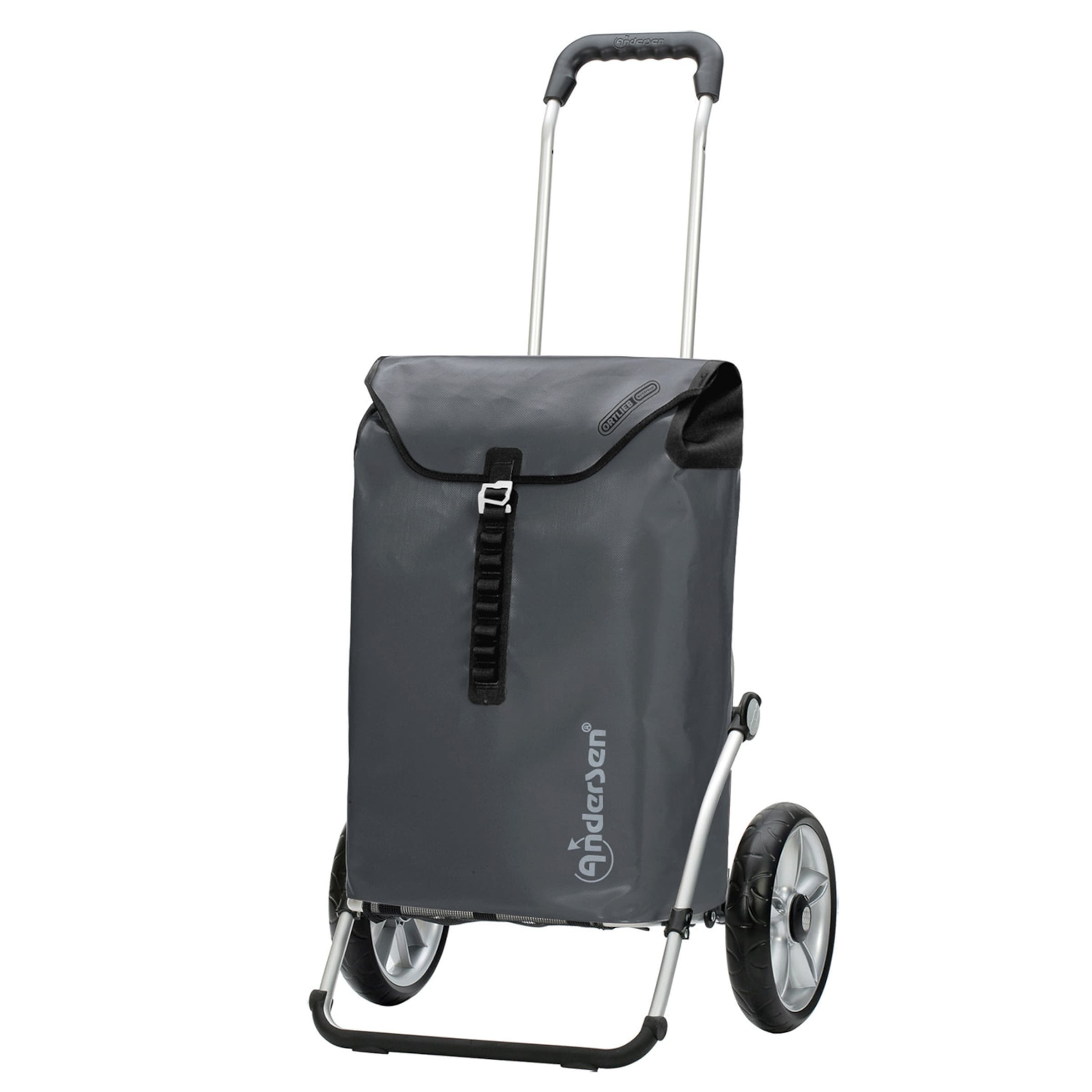 Andersen Shopper Einkaufstrolley  'Royal Ortlieb' in Grau: Vorderseite