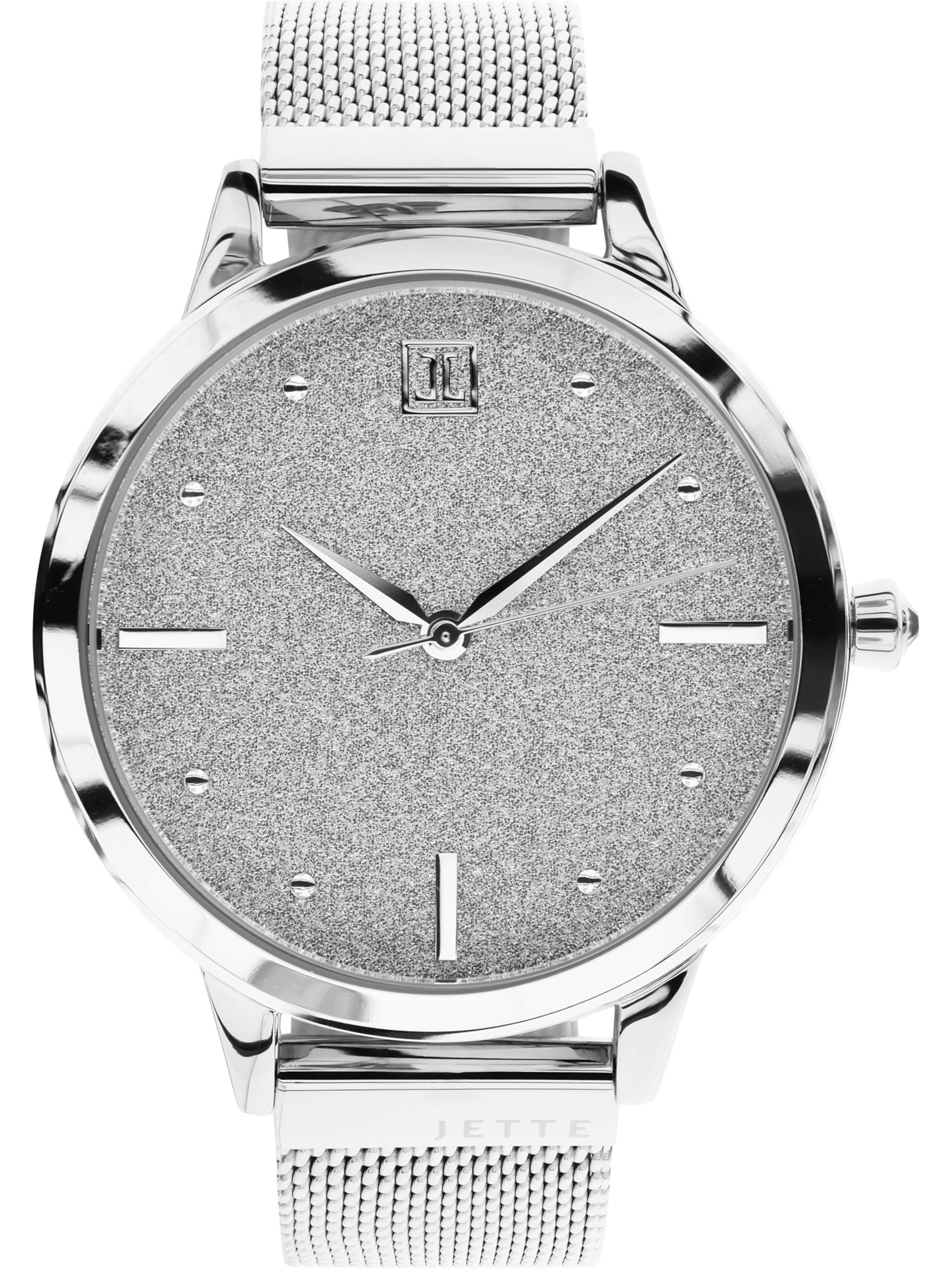JETTE Analog Watch in Silver: front