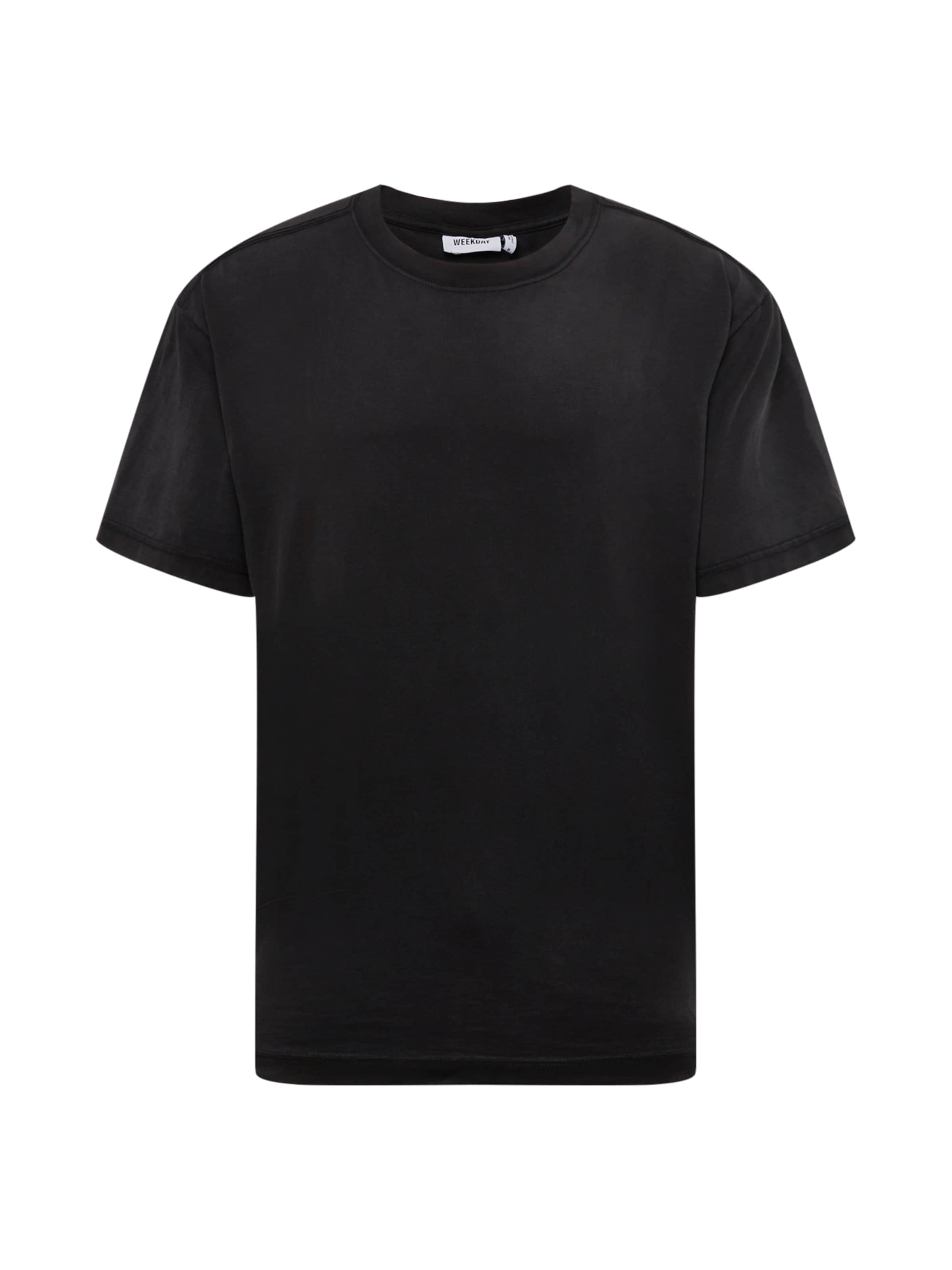 WEEKDAY Majica | črna barva: sprednja stran