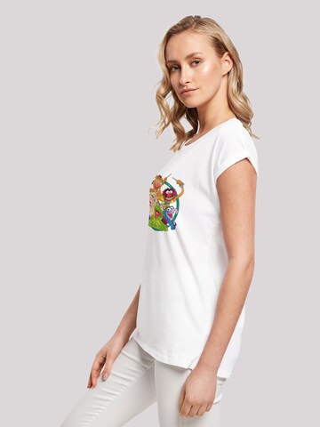 F4NT4STIC Shirt 'Disney Muppets Group Circle' in Weiß