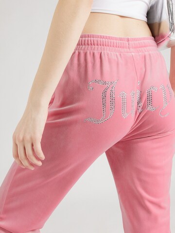 Juicy Couture Lużny krój Spodnie 'Tina' w kolorze różowy