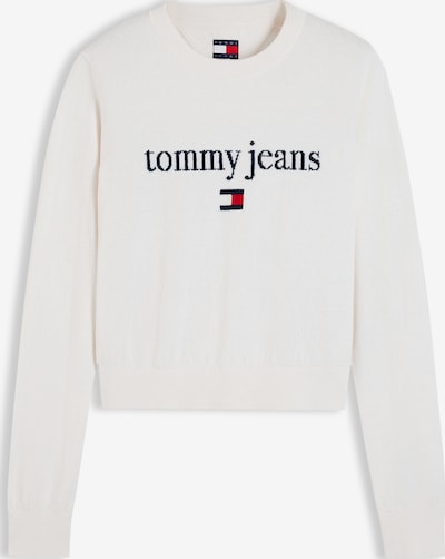 XXS dydžio Megztinis 'ESSENTIAL' iš Tommy Jeans, spalva – tamsiai mėlyna / raudona / balta, Prekių apžvalga
