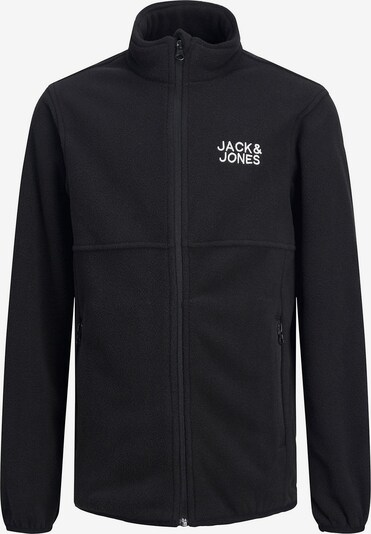 Jack & Jones Junior Fleece Jacket 'Hyper' in Black / White, Item view