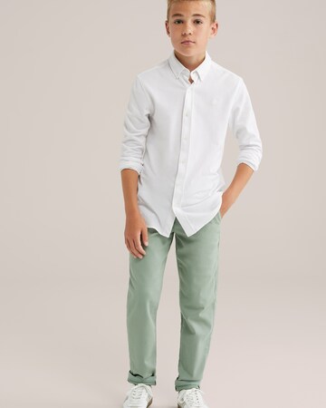 WE Fashion Slim fit Trousers in Green