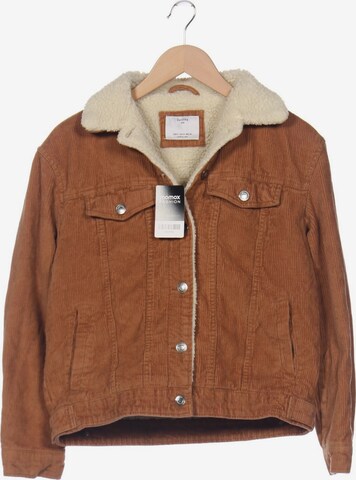 Bershka Jacket & Coat in S in Brown: front