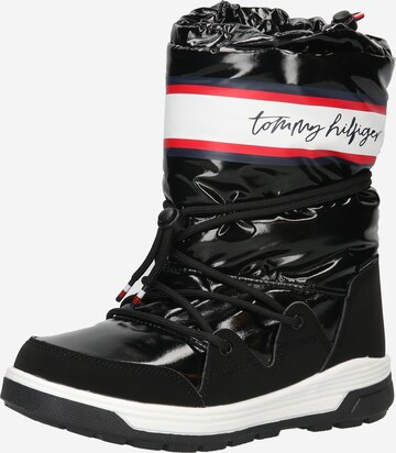 TOMMY HILFIGER Snow Boots in Black: front