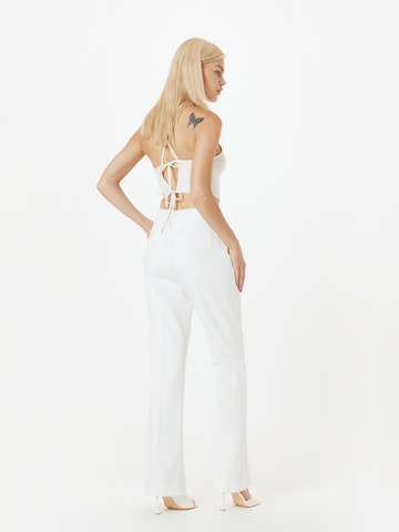Y.A.S Flared Pleated Pants 'ZIMSA' in White