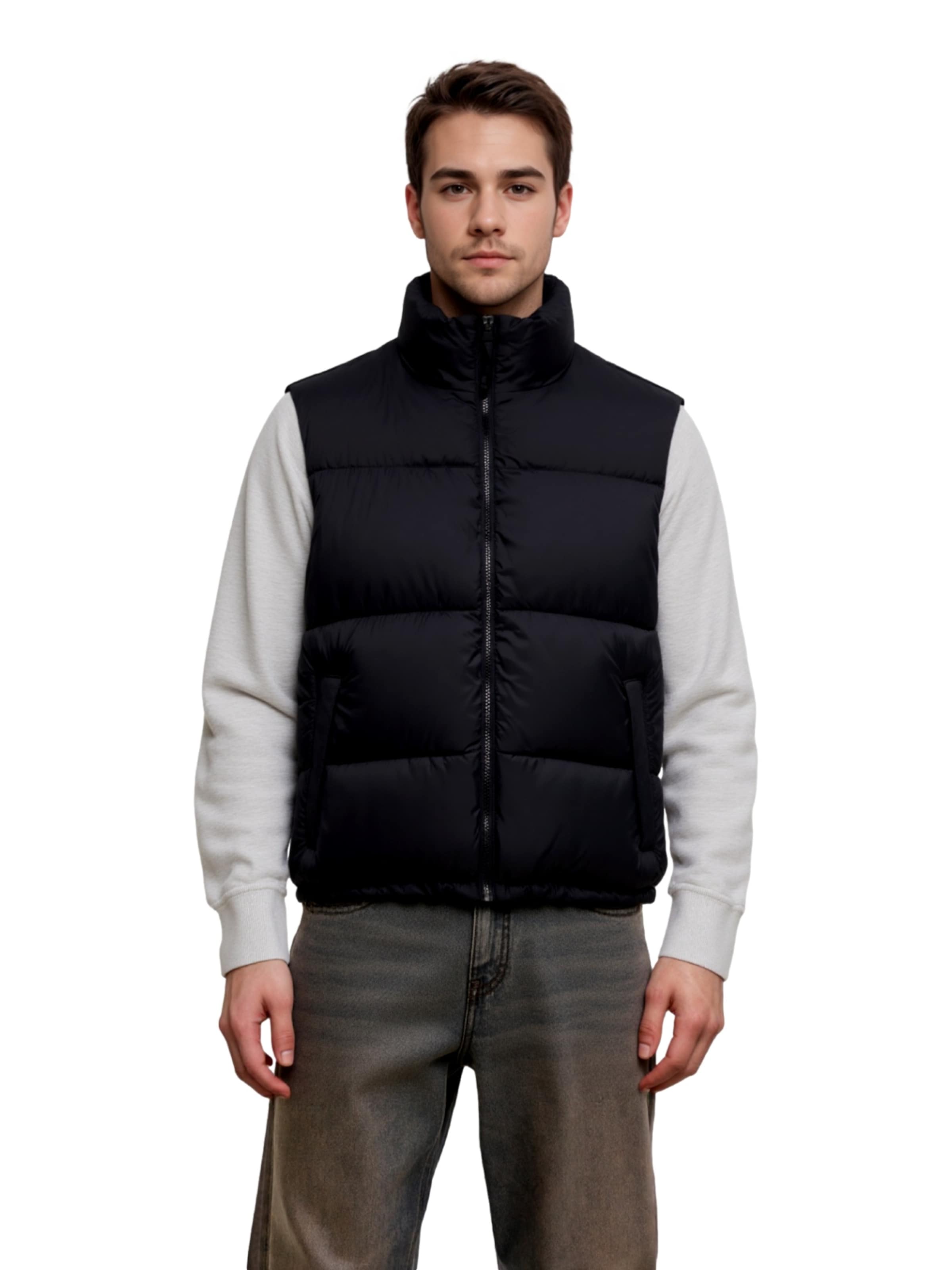 Only & Sons Mellény 'ONSMaverick' - fekete: elől