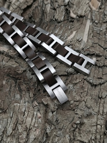Bracelet 'SCHLIERSEE' Holzwerk en argent