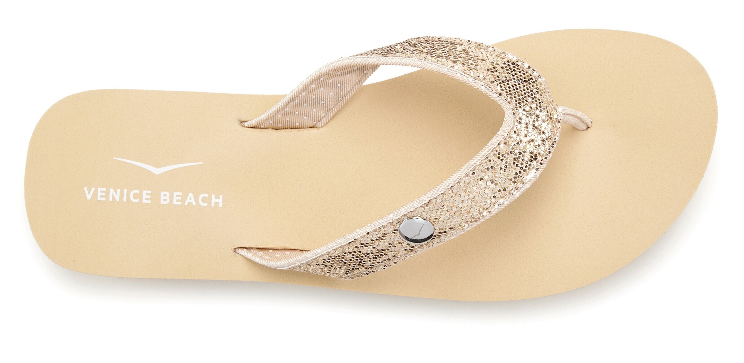 VENICE BEACH - Chinelos de dedo em ouro