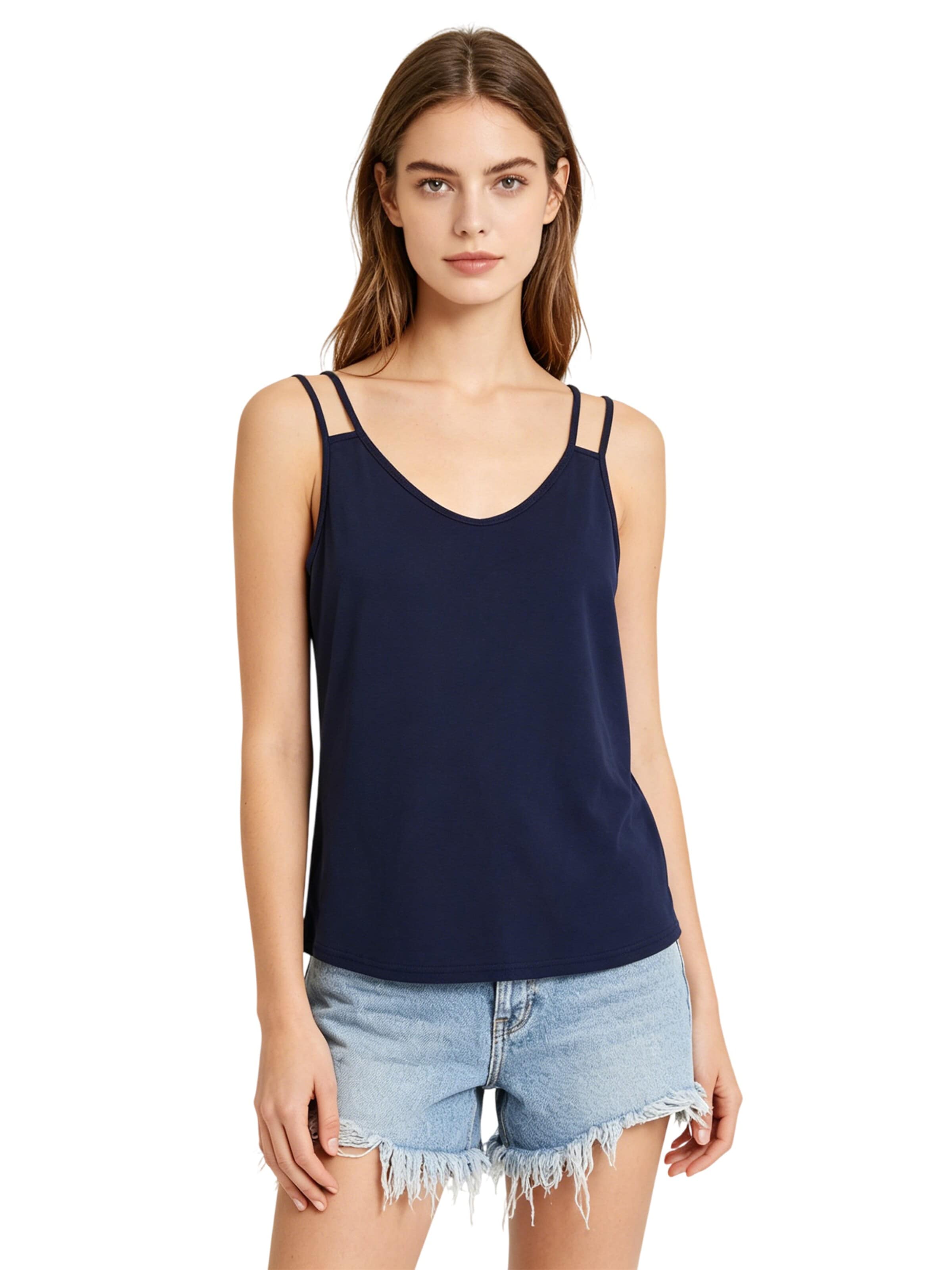 Magicshe Top 'Spaghetti Top' in Blue: front