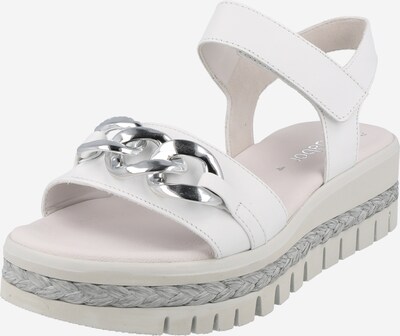 GABOR Sandals in Silver grey / White, Item view