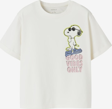 NAME IT - Camiseta 'NKFDylana Snoopy' en blanco: frente