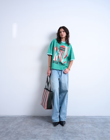 TOPSHOP Majica | zelena barva