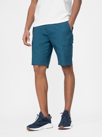 4F Cargo Pants in Blue: front