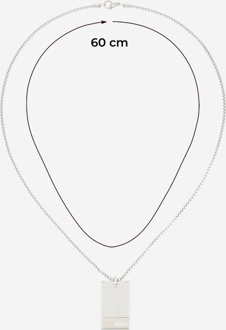 LACOSTE Necklace 'STENCIL' in Silver