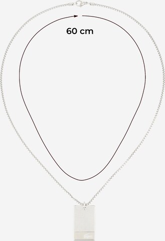 LACOSTE Ketting 'STENCIL' in Zilver