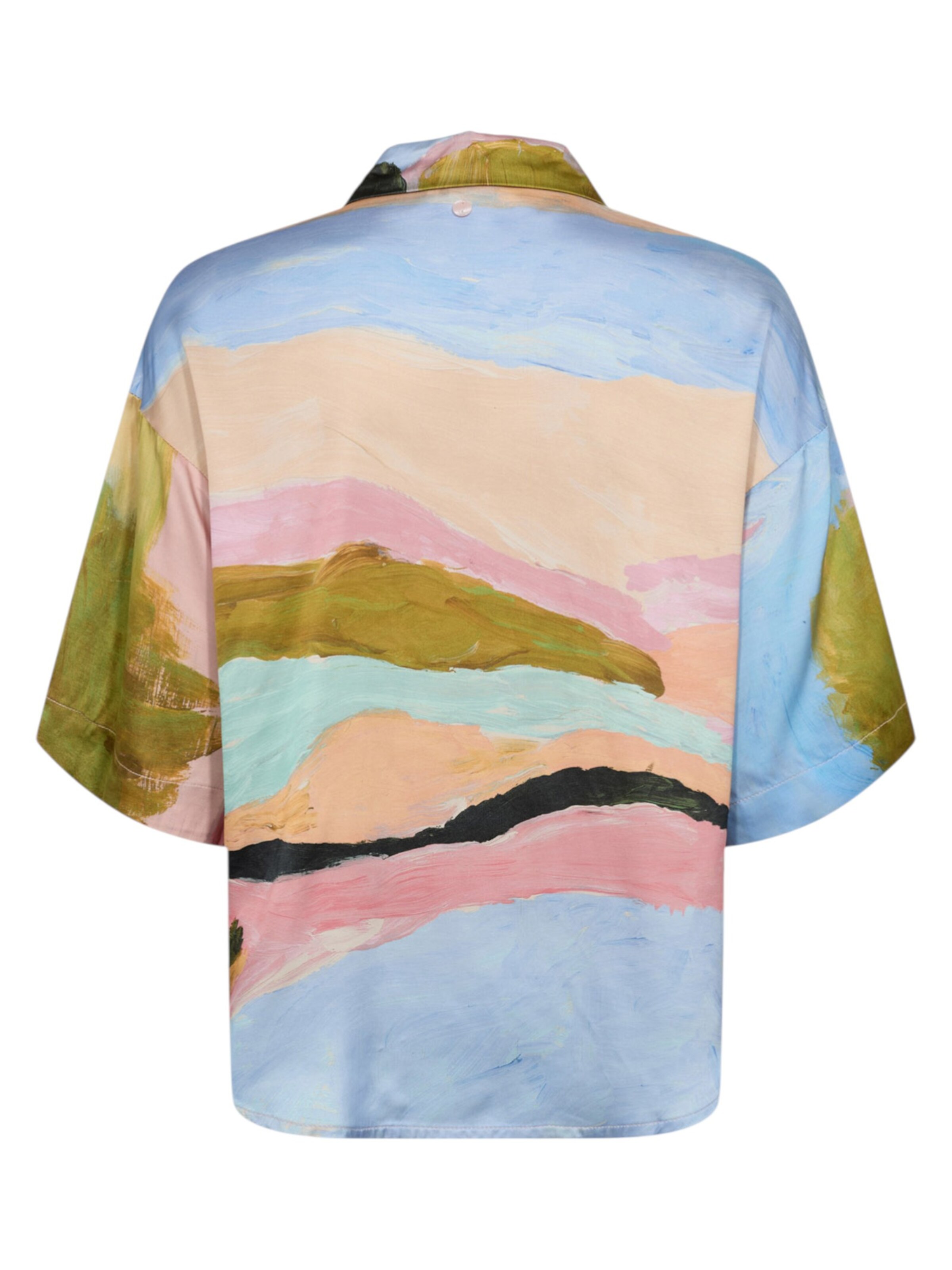 NÜMPH Kurzarmbluse ' NUMEADOW SHIRT' in Mischfarben