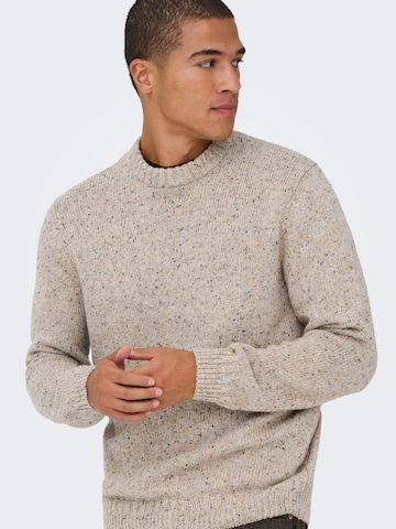 smėlio Only & Sons Megztinis 'ONSBIRKY'