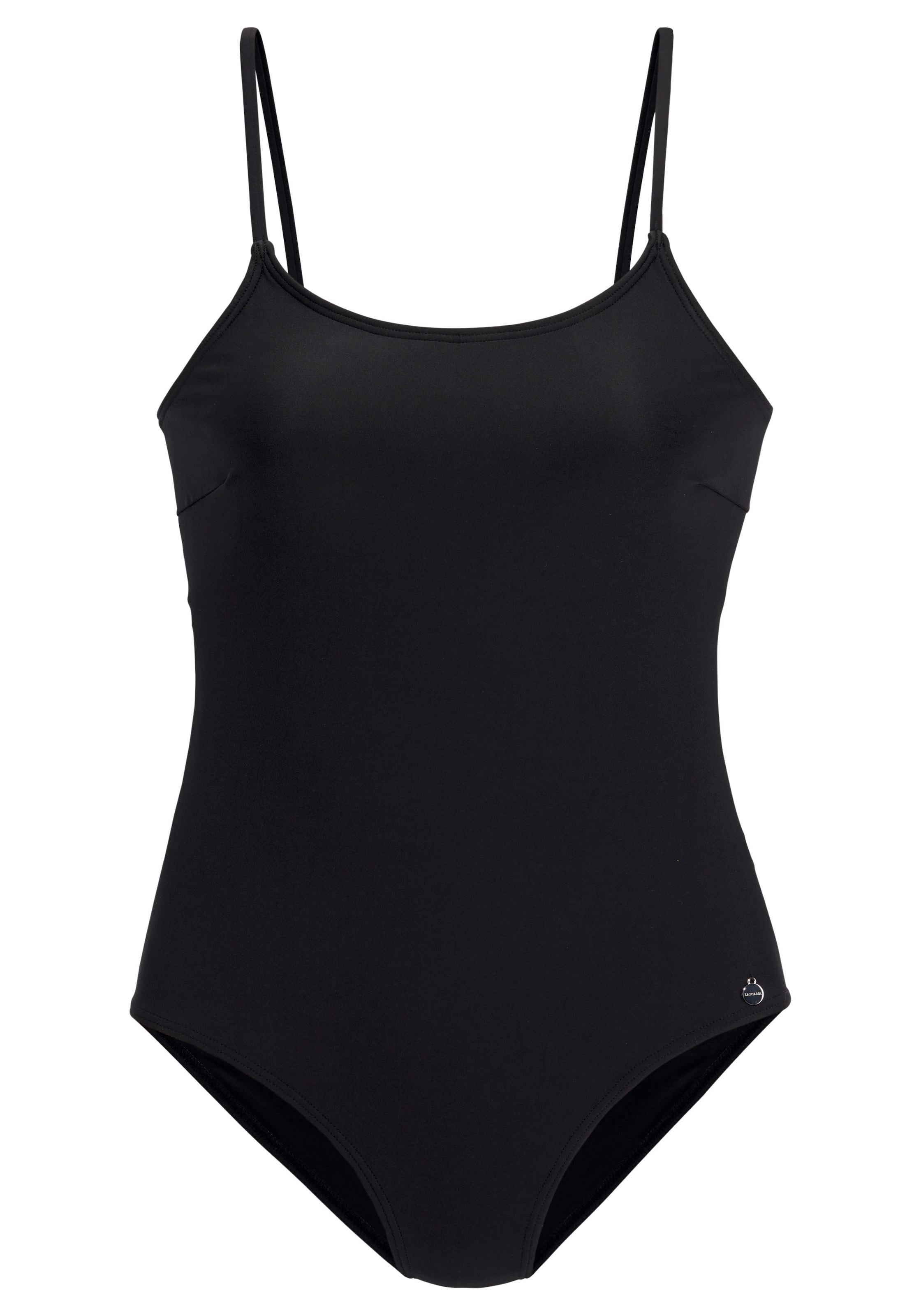 LASCANA Ujumistrikoo, värv must: eest vaates