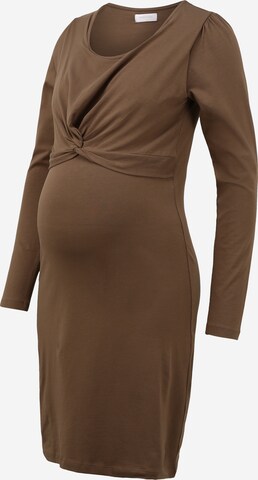 MAMALICIOUS Dress in Brown: front