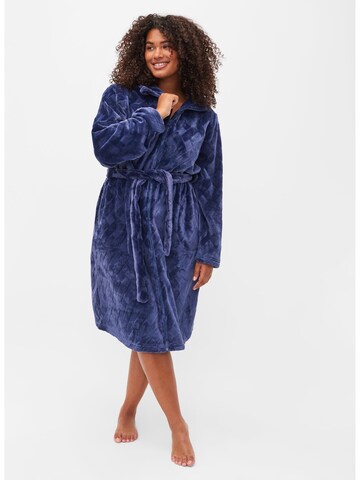 Robe de chambre 'MLISE' Zizzi en bleu