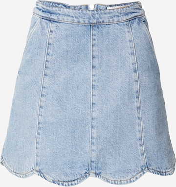 Y.A.S Skirt 'SCALLOP' in Blue: front