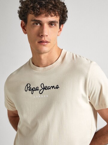 Pepe Jeans Μπλουζάκι 'EGGO' σε μπεζ