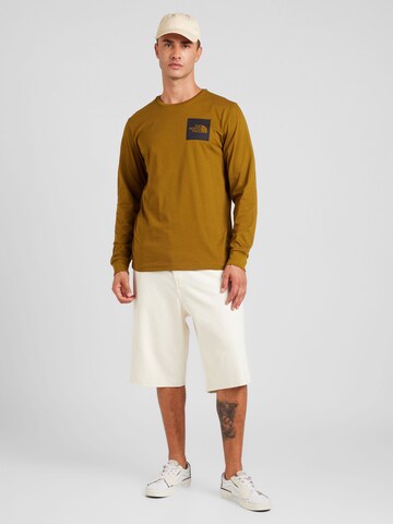 THE NORTH FACE Футболка 'FINE' в Зеленый