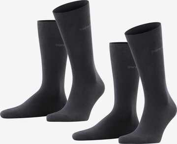 Chaussettes ESPRIT en noir : devant