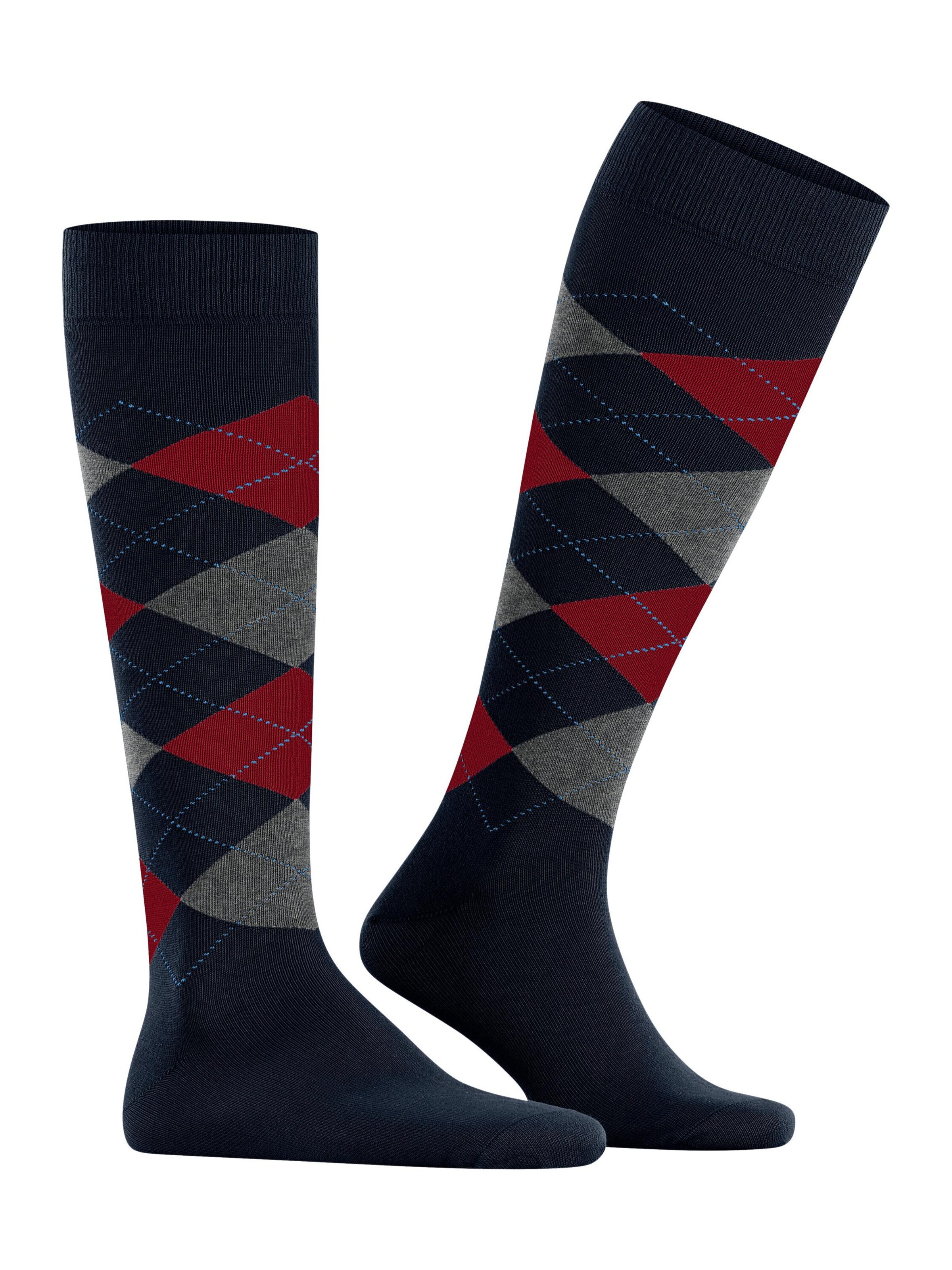 BURLINGTON Knee High Socks 'King' in Blue