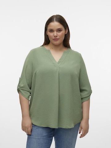 Vero Moda Curve Bluse i grøn: forside