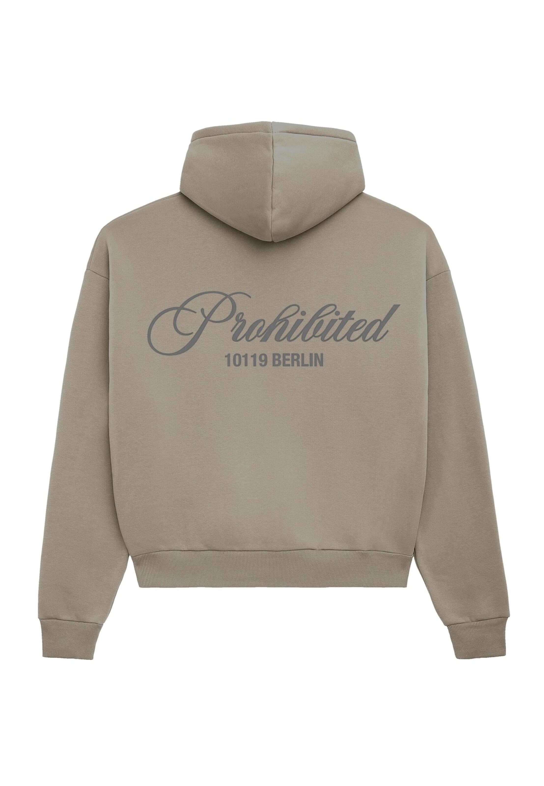 Prohibited Mikina 'Hometown' – šedá: přední strana