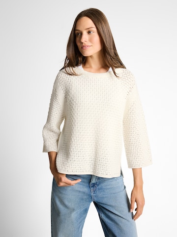 TOM TAILOR Pulóver - fehér: elől