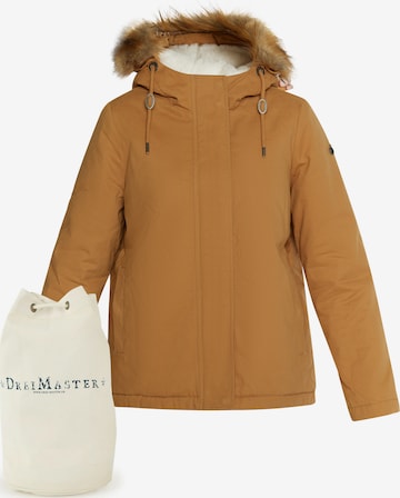 DreiMaster Vintage Winterjas in Bruin: voorkant